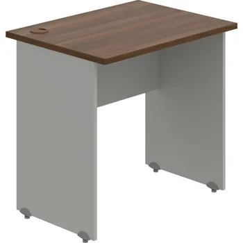 Psací stůl GE 800 – Stůl pracovní rovný 80 cm, hl. 60 cm - Ořech , Šedá
