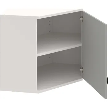 Policová skříň SRV 2 01 P H – Skříň vnitřní roh pravá 76,8 cm - Šedá , Bílá , UCO – černá