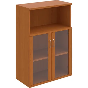 Policová skříň S 3 80 05 – Skříň policová dvéřová 115,2 × 80 cm - Třešeň , Třešeň , USN – Hobis