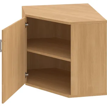 Policová skříň SRV 2 01 L – Skříň vnitřní roh levá 76,8 cm - Dub , Dub , USH – hranatá