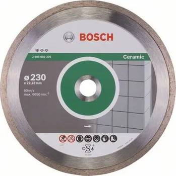 Řezný kotouč BOSCH Standard for Ceramic Diamantový dělicí kotouč, 230 x 22,23 x 1,6 x 7 mm 2608602205 free_store_pickup