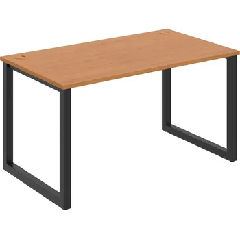 Psací stůl US O 1400 – Stůl pracovní délky 140 cm - Olše , Černý kov