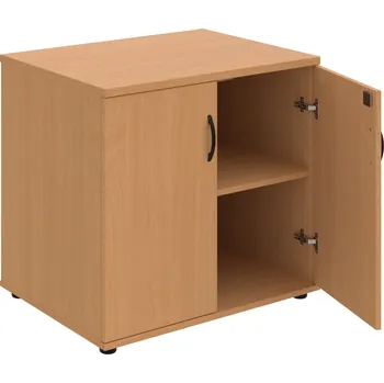 SPZ 80 60 N – Skříňka ke stolu, zavřená, š. 80 cm, léta napříč - Buk , Buk , UCO – černá