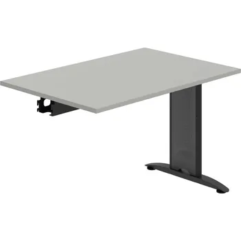 Jednací stůl FJ 1200 R – Stůl jednací řetězící rovný 120 cm - Šedá , Černý kov