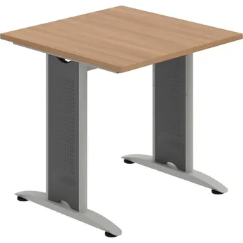 Jednací stůl FJ 800 – Stůl jednací rovný 80 cm - Višeň , Šedý kov