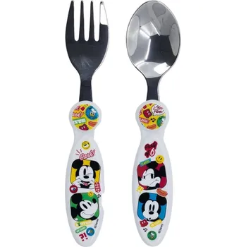 dětský příbor STOR Dětský příbor Mickey Mouse FUN-TASTIC ergonomický