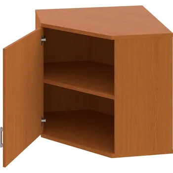 Policová skříň SRV 2 01 L H – Skříň vnitřní roh levá 76,8 cm - Třešeň , Třešeň , USH – hranatá