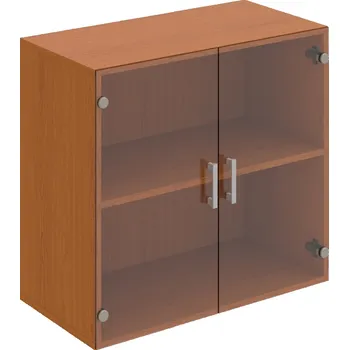 Policová skříň D 2 80 02 – Skříň policová dvéřová 74 × 80 cm - Čiré , Třešeň , USH – hranatá