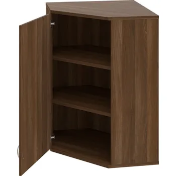 Policová skříň SRV 3 01 L H – Skříň vnitřní roh levá 115,2 cm - Ořech , Ořech , USN – Hobis