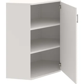 Policová skříň SRV 3 01 P – Skříň vnitřní roh pravá 115,2 cm - Bílá , Bílá , USH – hranatá