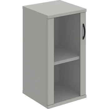 Policová skříň S 2 40 02 L – Skříň policová dvéřová 76,8 × 40 cm - Šedá , Šedá , UCO – černá