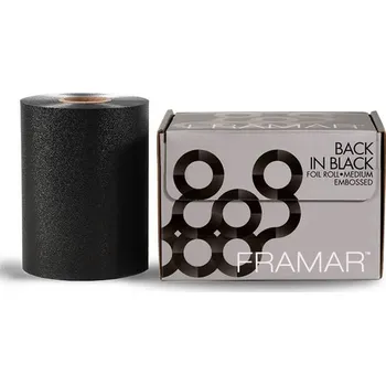 Potravinová fólie Framar Back in Black Rýhovaná hliníková Fólie v roli 97,5 m