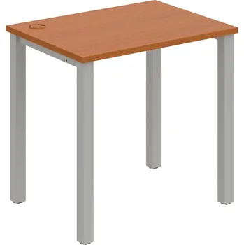Psací stůl UE 800 – Stůl pracovní délky 80 cm, hl. 60 cm - Třešeň , Šedý kov