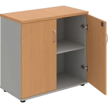 SPZ 80 40 – Skříňka ke stolu, zavřená, š. 80 cm - Buk , Šedá , USN – Hobis