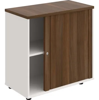 SPRZ 80 40 P – Skříňka ke stolu, roletová, pravá, š. 80 cm - Ořech , Bílá , Ořech