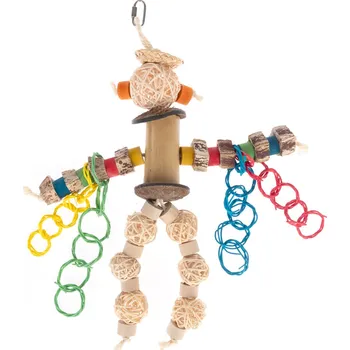 Hračka pro ptáka TIAKI hračka pro ptáky Robot Man cca 33x28cm