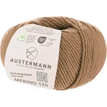 Příze Austermann Merino 120 EXP 169 Velbloudí (Příze Merino 120 EXP CAMEL)