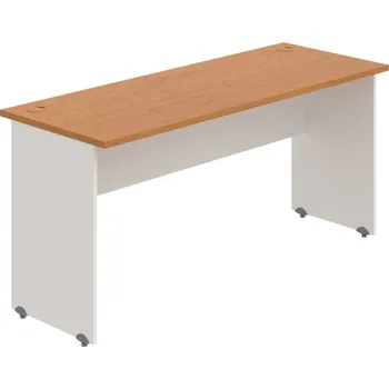 Psací stůl GE 1600 – Stůl pracovní rovný 160 cm, hl. 60 cm - Olše , Bílá