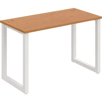 Psací stůl UE O 1200 – Stůl pracovní délky 120 cm, hl. 60 cm - Olše , Bílý kov