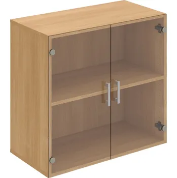 Policová skříň D 2 80 02 – Skříň policová dvéřová 74 × 80 cm - Čiré , Dub , USH – hranatá