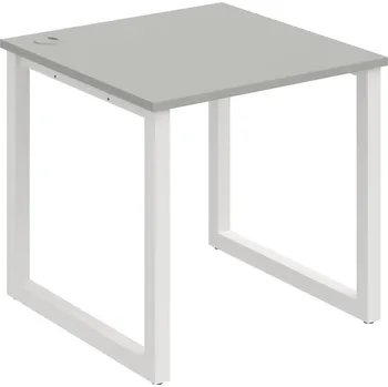 Psací stůl US O 800 – Stůl pracovní délky 80 cm - Šedá , Bílý kov