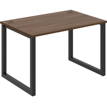 Psací stůl US O 1200 – Stůl pracovní délky 120 cm - Ořech , Černý kov