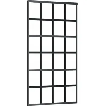 Interiérové dveře Posuvné skleněné dveře 102x205 cm černé