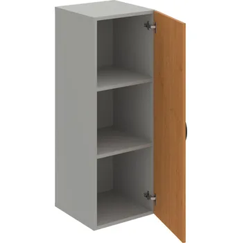 Policová skříň D 3 40 01 – Skříň policová dvéřová 111 × 40 cm - Olše , Šedá , UCO – černá