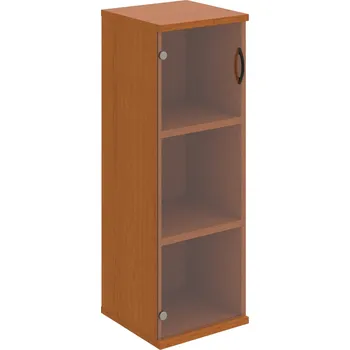 Policová skříň S 3 40 03 L – Skříň policová dvéřová 115,2 × 40 cm - Čiré , Třešeň , UCO – černá