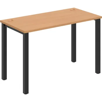 Psací stůl UE 1200 – Stůl pracovní délky 120 cm, hl. 60 cm - Buk , Černý kov