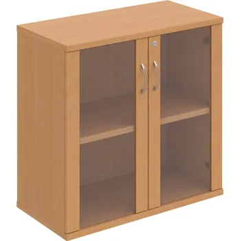 Policová skříň SZ 2 80 02 – Skříň policová dvéřová 76,8 × 80 cm - Buk , Buk , USN – Hobis