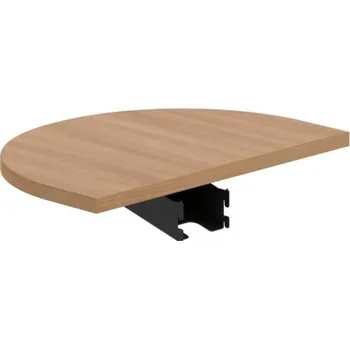 Jednací stůl FP 60 – Stůl zakončovací oblouk 60 cm - Višeň , Černý kov