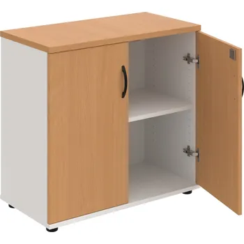 SPZ 80 40 – Skříňka ke stolu, zavřená, š. 80 cm - Buk , Bílá , UCO – černá