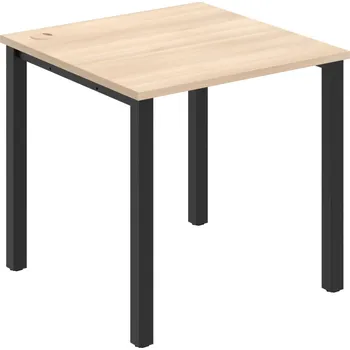 Psací stůl US 800 – Stůl pracovní rovný 80 cm - Akát , Černý kov