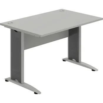 Psací stůl CS 1200 – Stůl pracovní rovný 120 cm - Šedá , Šedá , Šedý kov