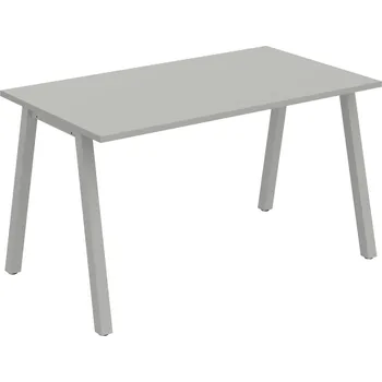 Psací stůl UJ A 1400 – Stůl jednací rovný délky 140 cm - Šedá , Šedý kov