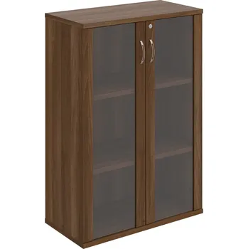 Policová skříň SZ 3 80 04 – Skříň policová dvéřová 115,2 × 80 cm - Ořech , Ořech , USN – Hobis