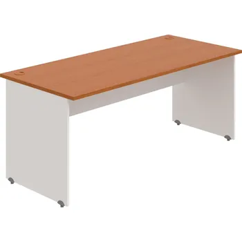 Psací stůl GS 1800 – Stůl pracovní rovný 180 cm - Třešeň , Bílá