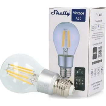 Žárovka Chytrá LED žárovka E27 Shelly Vintage A60 Filament 7W (60W) 2700K WiFi stmívatelná