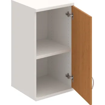 Policová skříň S 2 40 01 P H – Skříň policová dvéřová 76,8 × 40 cm - Olše , Bílá , USN – Hobis