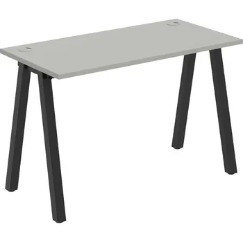 Psací stůl UE A 1200 – Stůl pracovní délky 120 cm, hl. 60 cm - Šedá , Černý kov