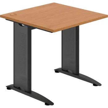 Psací stůl FS 800 – Stůl pracovní rovný 80 cm - Olše , Černý kov