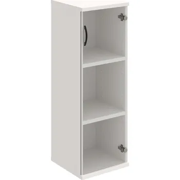 Policová skříň S 3 40 03 P – Skříň policová dvéřová 115,2 × 40 cm - Čiré , Bílá , UCO – černá