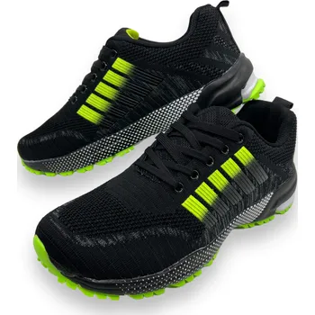 Pánské tenisky Fashion Pánské černé šněrovací tenisky 08 Barva: Černá, Velikost: 41