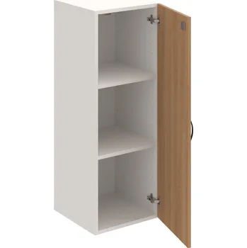Policová skříň DZ 3 40 01 – Skříň policová dvéřová 111 × 40 cm - Višeň , Bílá , UCO – černá