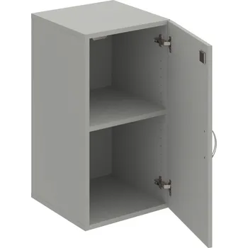 Policová skříň DZ 2 40 01 – Skříň policová dvéřová 74 × 40 cm - Šedá , Šedá , USN – Hobis