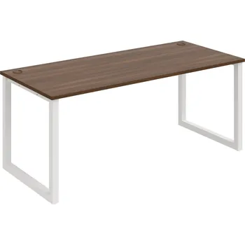 Psací stůl US O 1800 – Stůl pracovní délky 180 cm - Ořech , Bílý kov