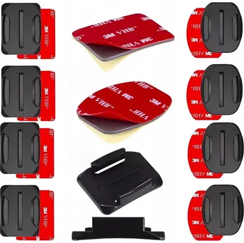 Bezpečnostní kamera Sada držáků a upevnění GearPro – držák na helmu, 3M páska pro GoPro, DJI, Insta