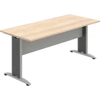 Jednací stůl CJ 1800 – Stůl jednací rovný 180 cm - Akát , Šedá , Šedý kov