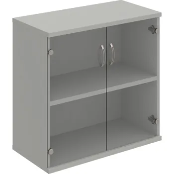 Policová skříň S 2 80 04 – Skříň policová dvéřová 76,8 × 80 cm - Čiré , Šedá , USN – Hobis